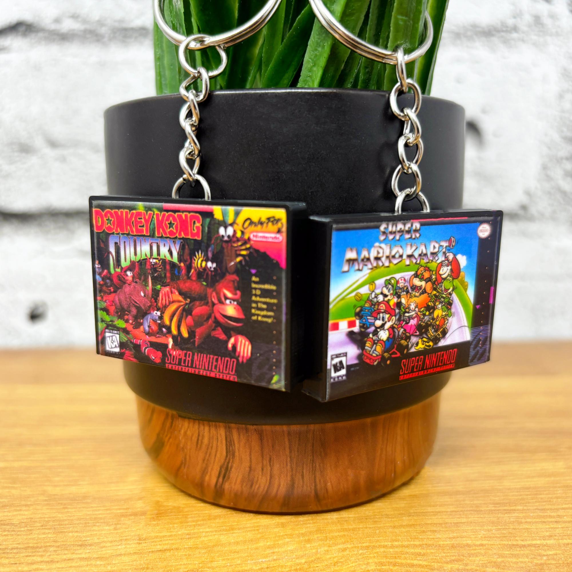 SNES Game Case Keychains - BitsyLabs