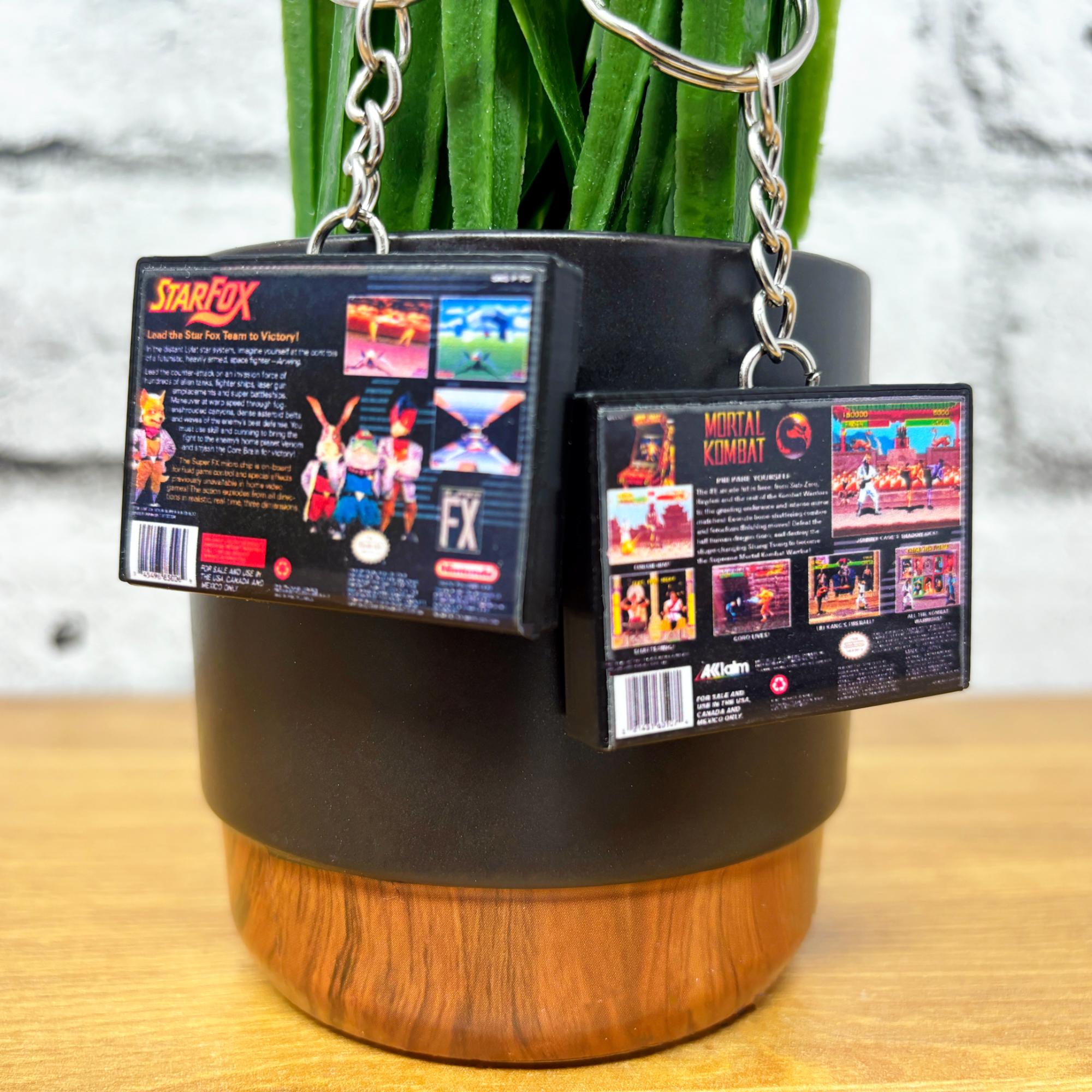 SNES Game Case Keychains - BitsyLabs