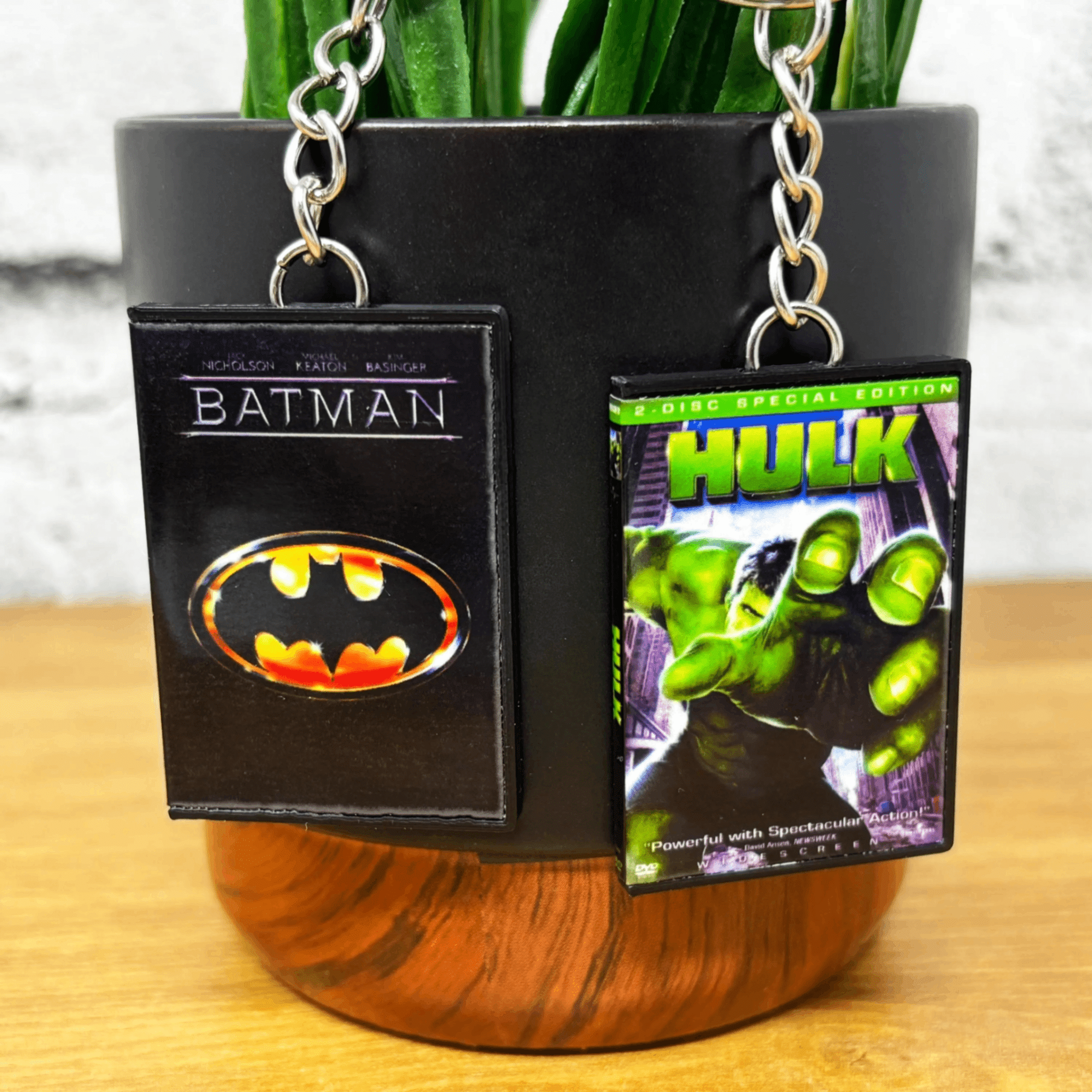Superhero Movies (A - H) Keychains - BitsyLabs