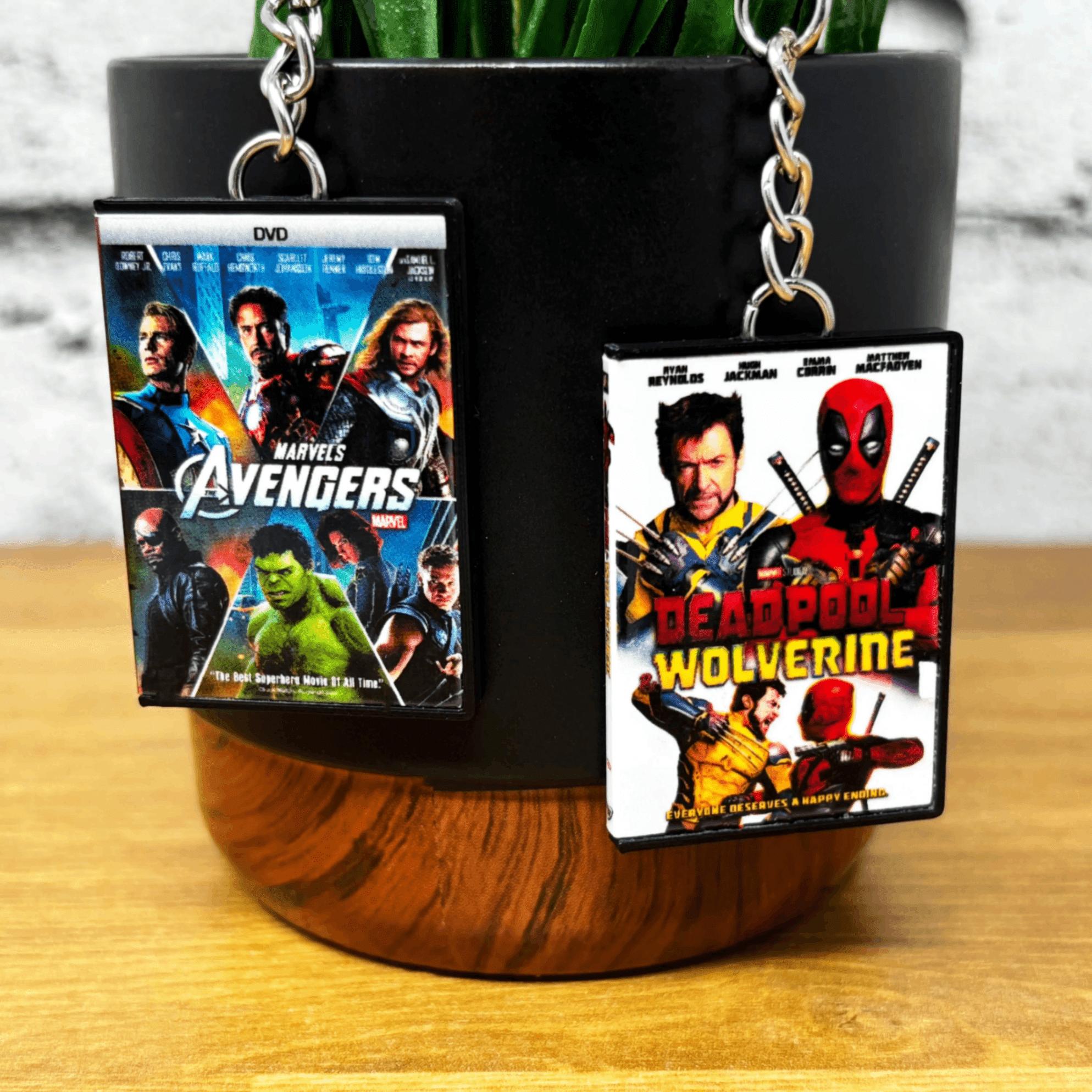 Superhero Movies (A - H) Keychains - BitsyLabs